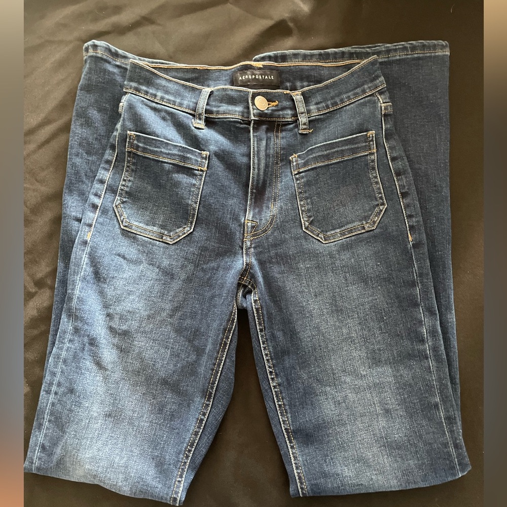 High rise flare jeans